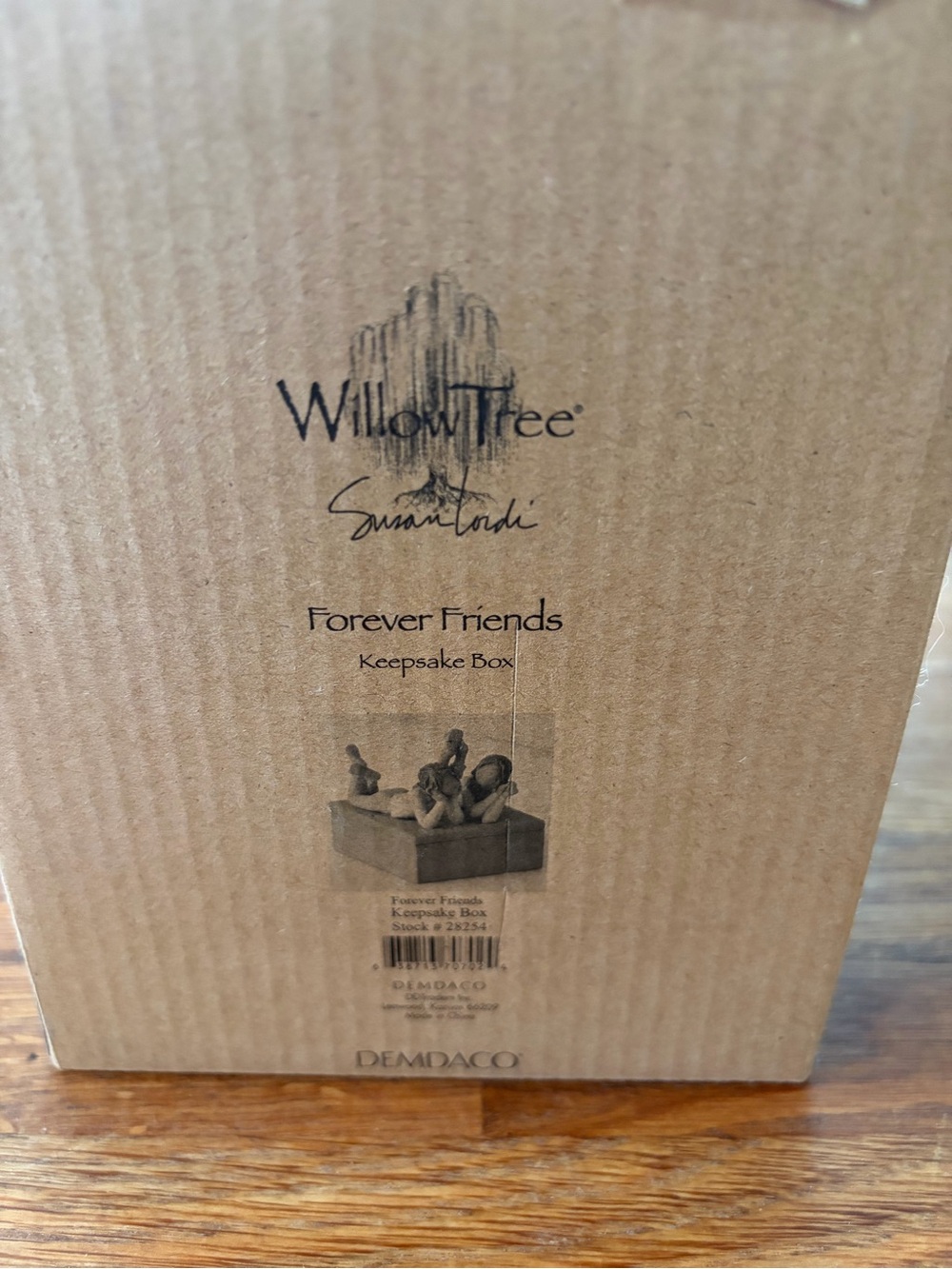 Willow Tree Forever Friends Keepsake Box - Tan